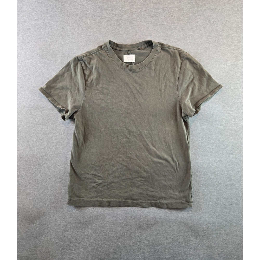 Fear Of God Essentials T Shirt Mens M Olive Collection One 2015-16 Distress‎ Hem